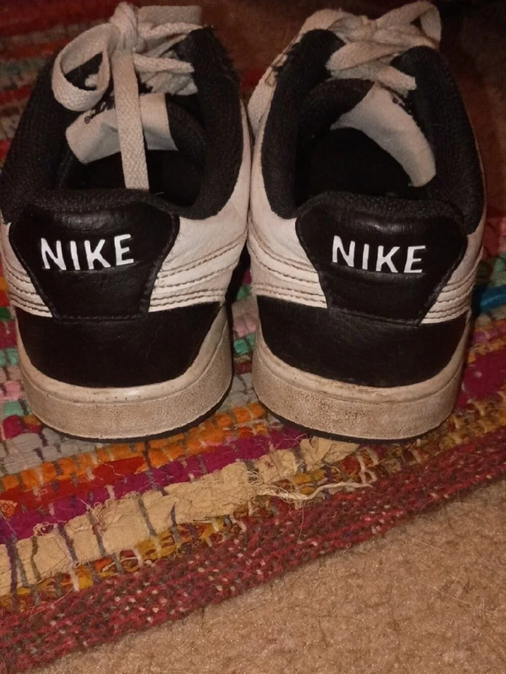Nike Women’s Black and White Low-Top Sneakers